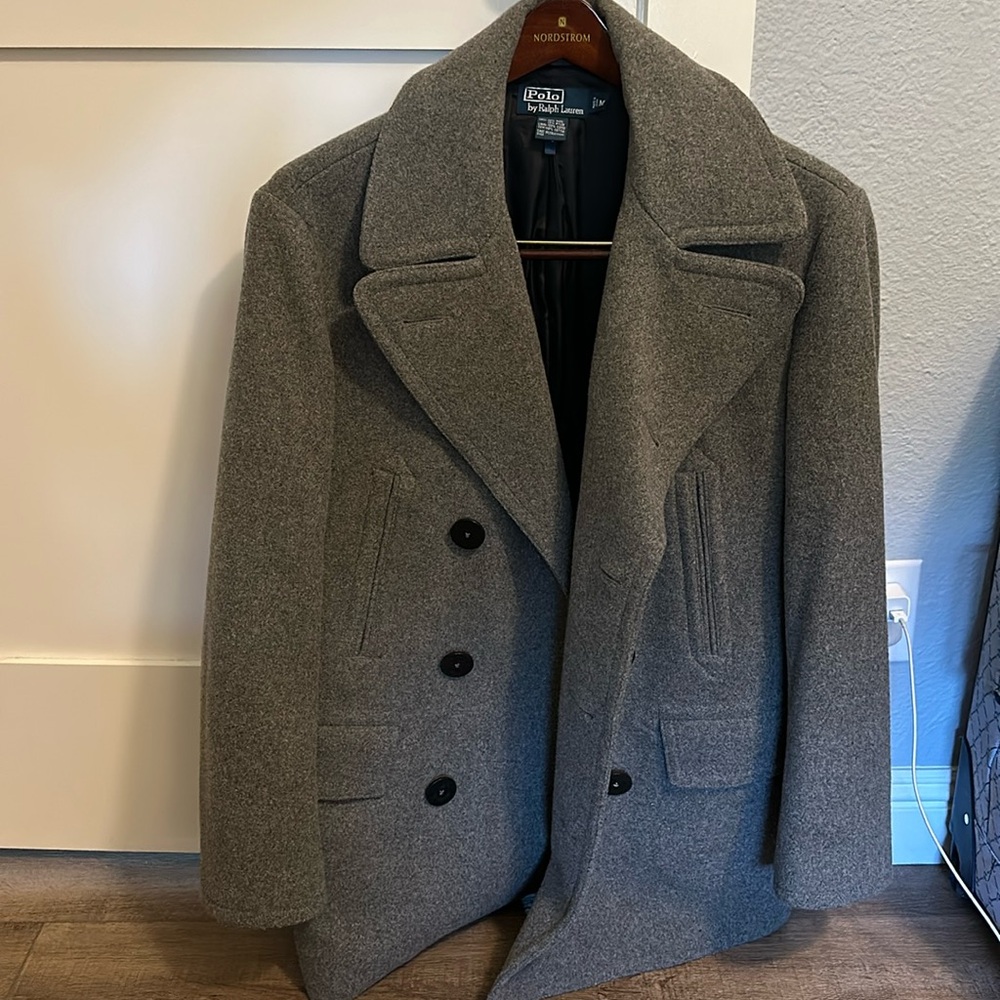 Grey Polo by Ralph Lauren Men’s Peacoat